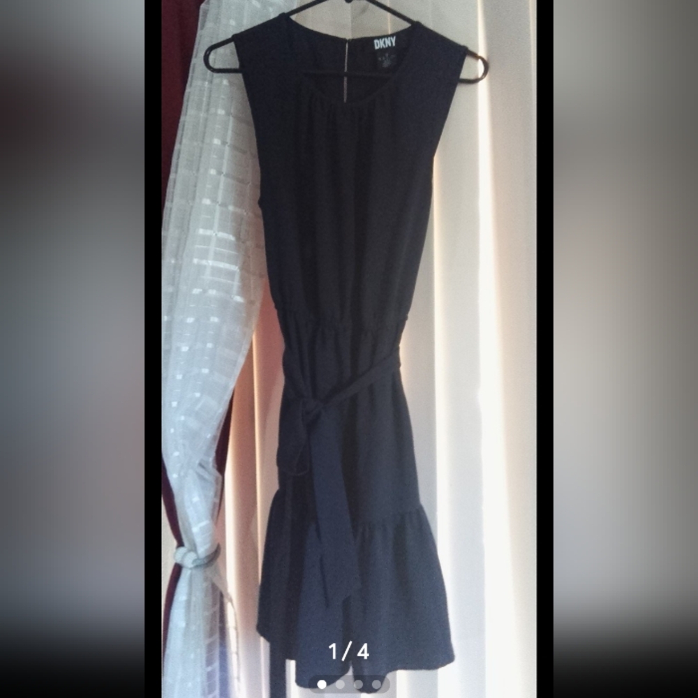 DKNY relaxed material Dress Navy blue size: us 10 exactly as pictured